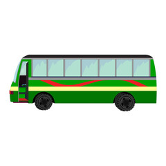 green school bus