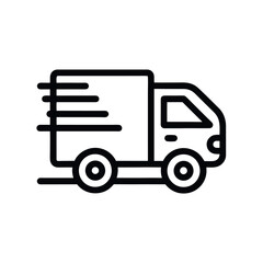 an icon of a delivery track
