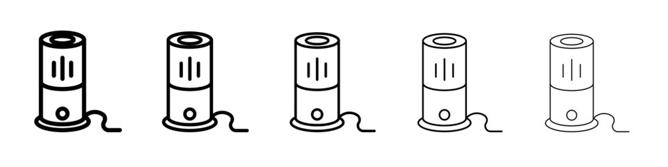 Smart speaker icon flat simple outline logo