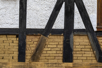 Detail eines Fachwerkhauses