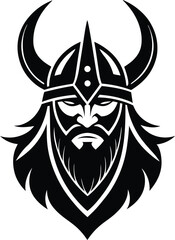 viking,odin,logo,icon,norse,mythology,warrior,helmet,horns,face,beard,god,ancient,strong,shield,history,battle,epic,north,symbol,scandinavian,tradition,tribal,legend,Vector,silhouette
