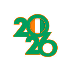 2026 banner with Ivory Coast flag inside.