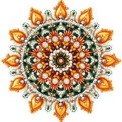 Mandala, a sacred symbol in Buddhism.