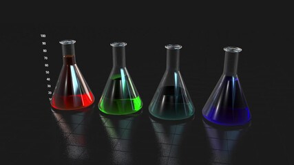 Test tube graphs, beaker graphs, science data - Powered by Adobe