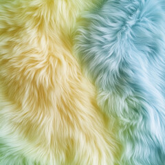Fototapeta premium Wonderful multi-colored fur in delicate, pleasant tones, soft and fluffy.