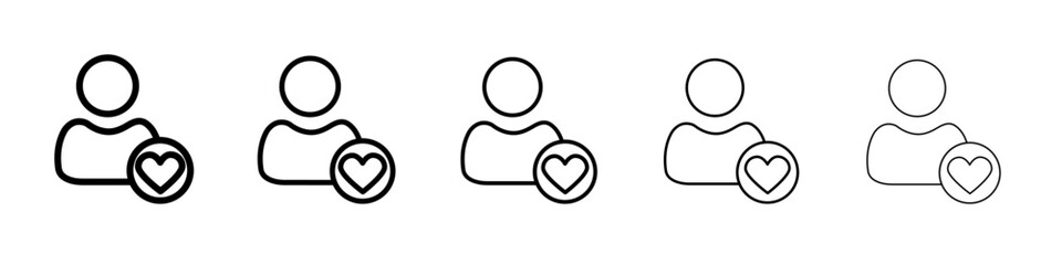 Volunteer icon flat simple outline logo