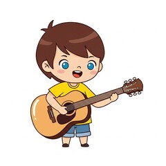 boy with guitar
