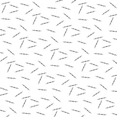 Double-ended needles or arrows create texture.