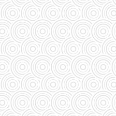  pattern with white circles on grey background. Vector illustration
