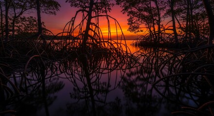 Obraz premium A vibrant and colorful image of a narrow river flowing through a canyon made of beautiful, layered, rainbow-colored sandstone.