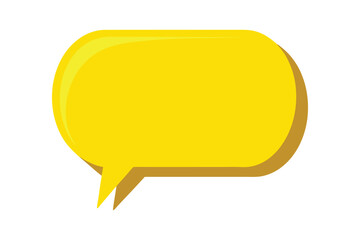 speech bubble icon vector illustration on white background