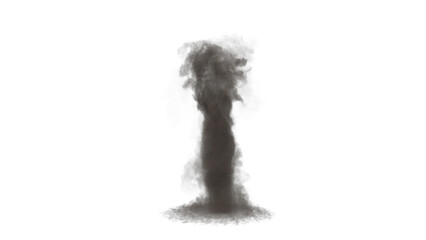 Sand Tornado with white background