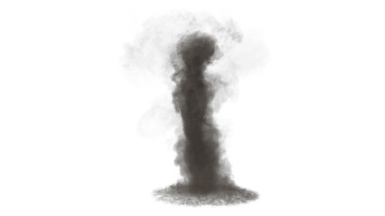 Sand Tornado with white background