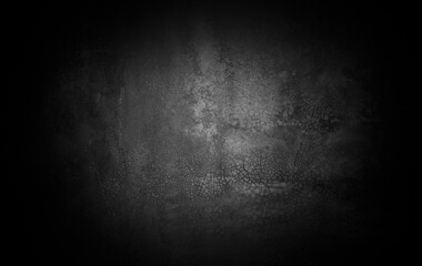 Old wall texture cement dark black gray background abstract grey color design are light with white gradient background.
