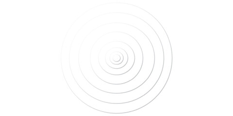 PrintConcentric randomly offset white rings or circles steps fading out background wallpaper banner,abstract geometric background for minimalistic design projects