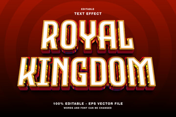 Royal Kingdom 3D Editable Text Effect Template Style