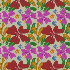 Colorful Floral Pattern Design for Creative Projects