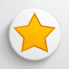 Yellow star icon on white button