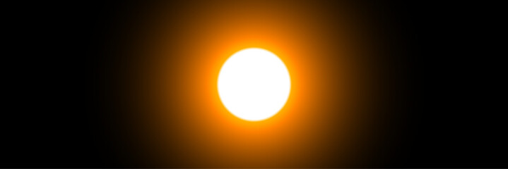 bokeh light. orange lens flare light bokeh effect glow dark background 