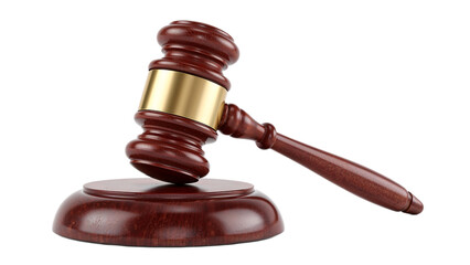 Wooden Gavel Symbol of Justice, Law, and Order