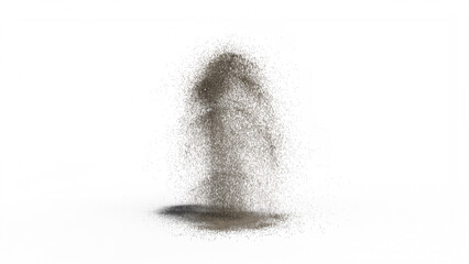 Sand Explosion, Dirt Charge with white background use