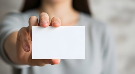 Blank Business Card Mockup  Perfect for Branding and Design Presentations