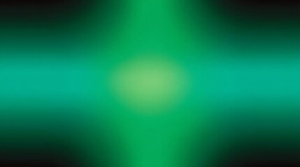 Abstract Green Gradient Background with Central Luminescence