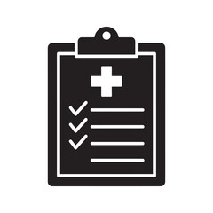 Obraz premium Healthcare protection icon with hands surrounding a medical cross representing community care support insurance and global health safety vector solid glyph icon