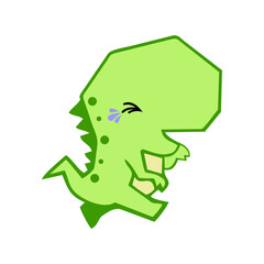 cute green dino