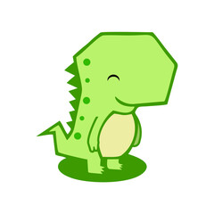 cute green dino