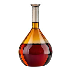 Beautiful glass decanter filled with rich amber liquid, showcasing elegant curves and smooth finish, perfect for serving beverages
