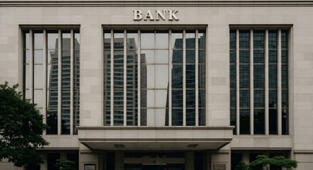Modern Bank Building Exterior Architecture and Design