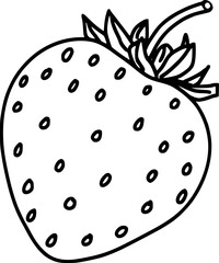 Vector illustration of a strawberry