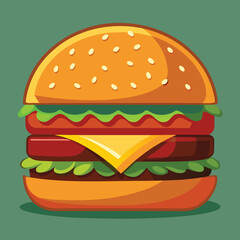 Juicy Double Cheeseburger Illustration Vector Graphic Design (1).eps