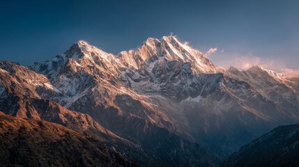 Fototapeta premium sunrise in the mountains