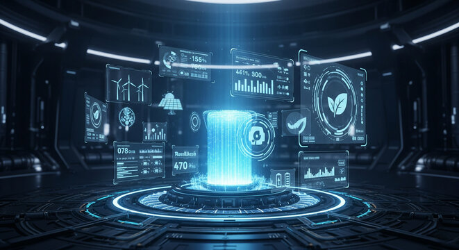 abstract technology background with binary code