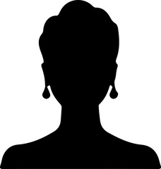 Woman Hairstyle Silhouette Vector, Female Hair Silhouette Design, Woman Haircut Vector Art, Stylish Woman Hair Outline, Beauty Hair Silhouette Art, Woman Hair Profile Vector, Elegant Hair Silhouette D