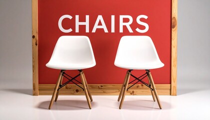 chairs on a background 