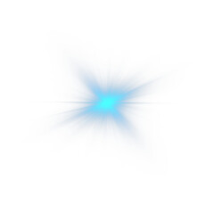  Effects, lens flare, shine, explosion, neon light, set. Light star blue png. Light sun blue png. 