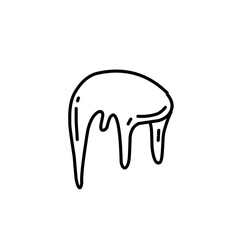 handdrawn snow ice icon