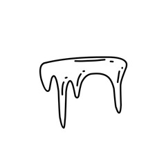 handdrawn snow ice icon