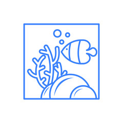 minimalist aquarium logo designs