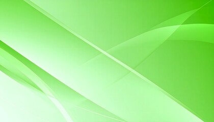 A simple background with elegant bright green shapes overlapping and curving creating a calming, fresh, and modern abstract design for presentations and art projects.