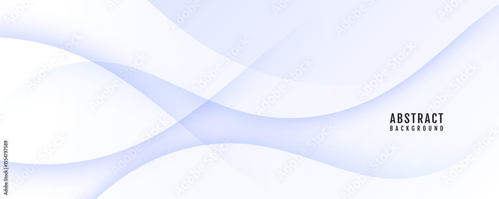 Wall mural 3d white geometric abstract background overlap layer on bright space with waves effect decoration. m