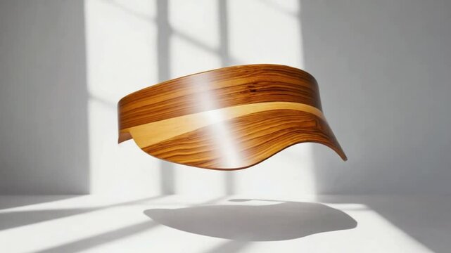 Wooden Sun Visor video. Ai generated.