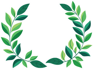 green laurel wreath