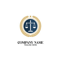 Justice and Balance: A professional logo featuring a scale of justice, a symbol of fairness and legal representation.