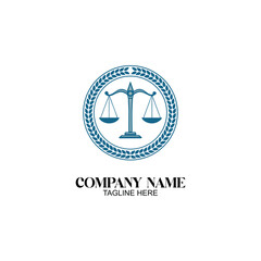 Justice Symbol: A classic representation of justice, featuring a balanced scale, symbolizing fairness, and impartiality, often used to depict the legal profession.