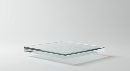 Clear glass coffee table design