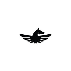 pegasus logo. Pegasus vector design for icon, symbol or logo